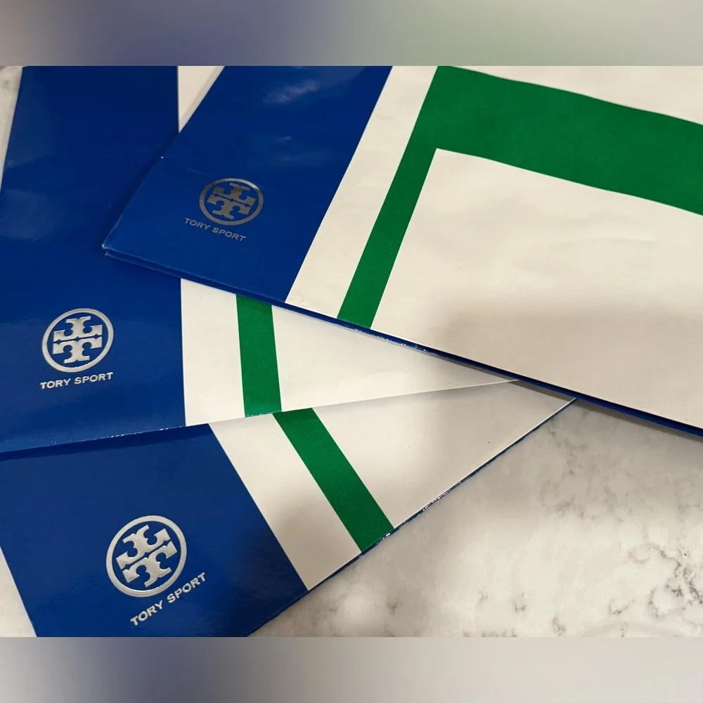 Tory Burch sport large gift bag. Closes with velcro. Authentic from TB store.